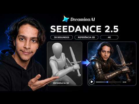 Testei o Dreamina Seedance 2.5 ao MÁXIMO: 3D, prompts complexos e 30s em um clipe