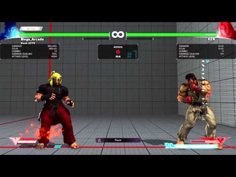 STREET FIGHTER V (BETA PHASE 3) Ken 383 V-Trigger Critical Art COMBO