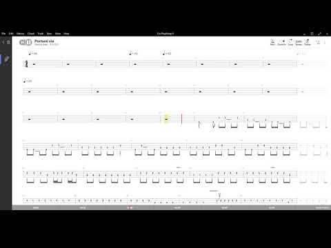 Portami Via ( Fabrizio Moro ) ,Tablatura e base Senza Basso-Backing bass track-NO BASS