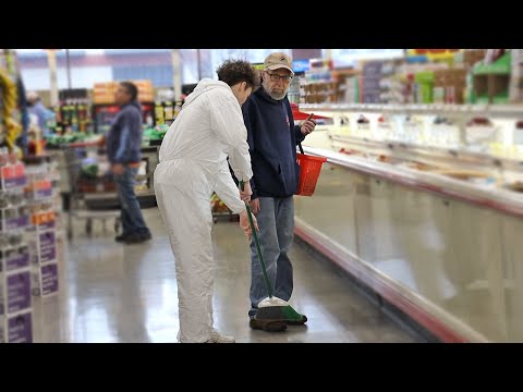 Fake Janitor Pranks Customers