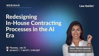 Redesigning In-House Contracting Processes in the AI Era