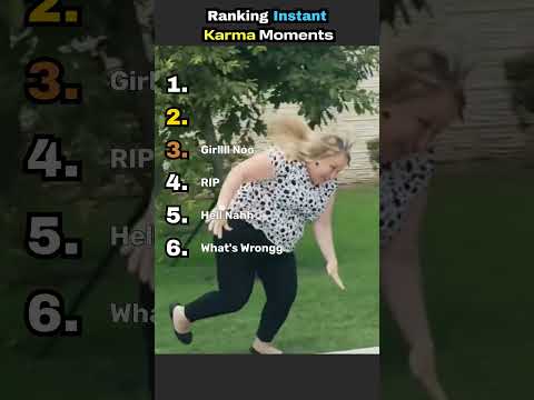 Ranking The Most Satisfying Instant Karma Moments 💀✨ #instantkarma #fails #shorts