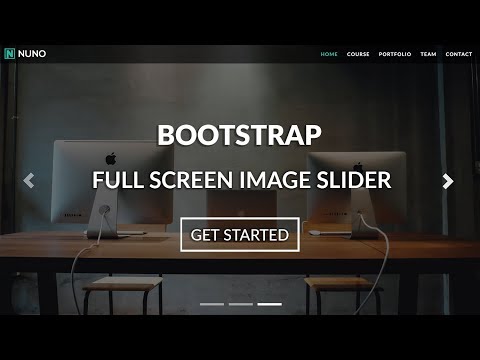Build A Responsive Bootstrap Website A Full Screen Image Slider using Bootstrap 4 HTML5 CSS3