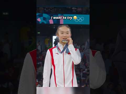 POV: It's your first time winning an Olympic medal😂 #gymnastics #medal #olympics #sports #funny