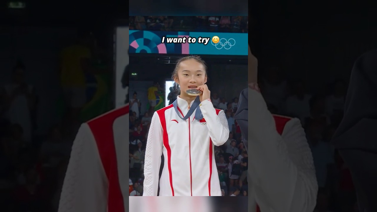 POV: It's your first time winning an Olympic medal😂 #gymnastics #medal #olympics #sports #funny