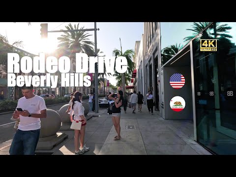 🛍️4K 🇺🇸 Rodeo Drive, Beverly Hills – World's Most Expensive Shopping Street | Walking Tour CA, USA