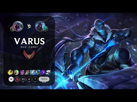 Varus ADC vs Aphelios - KR Grandmaster Patch 13.7