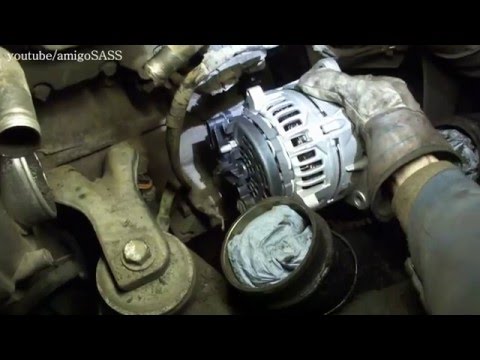 Замена генератора Mercedes Atego Alternator Replacement
