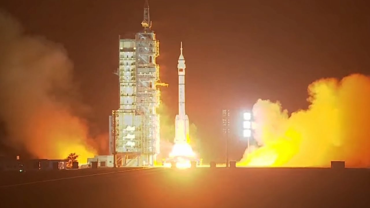 Watch live! China's Shenzhou 21 crew launches to Tiangong space station - YouTube