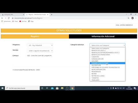 Como Solicitar el Examen sustitutorio en la UPN