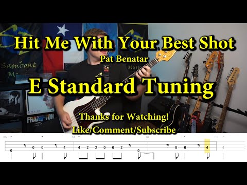 Hit Me With Your Best Shot - Pat Benatar (Bass Cover with Tabs)