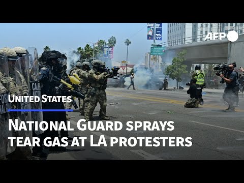 National Guard sprays tear gas against Los Angeles protesters | AFP