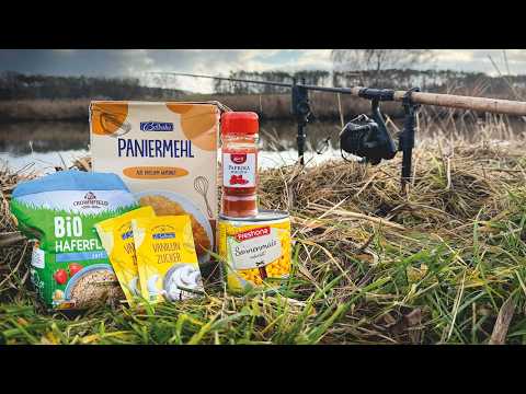 Karpfenangeln im Winter 🥶 Supermarkt Futter statt teurem Boilie