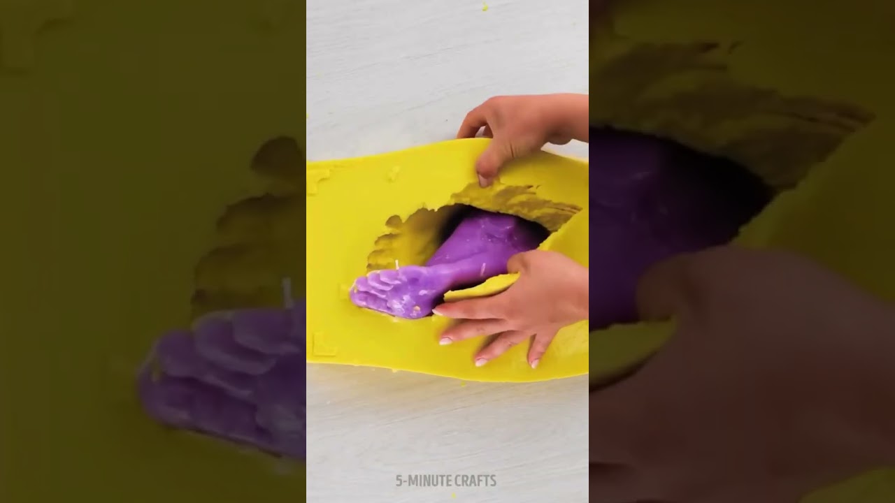 Unique and original candle: add a personal touch to your home 🕯️😍#diy #candles