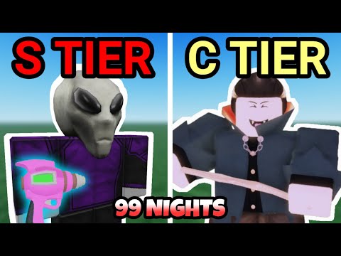 *NEW* ALL CLASSES TIER LIST In 99 Nights In The Forest, Cyborg, Vampire Class, #roblox