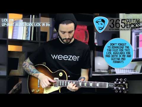 Lick 279/365 - Up-Beat Blues Rock Lick in Bb | 365 Guitar Licks Project