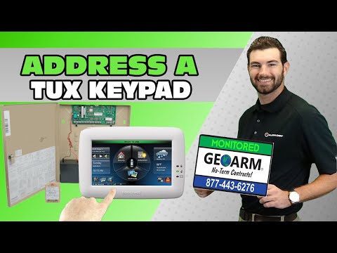 How to Address a Honeywell Vista Touchscreen Keypad?