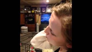 Meg singing Ellis Island Xmas 2014