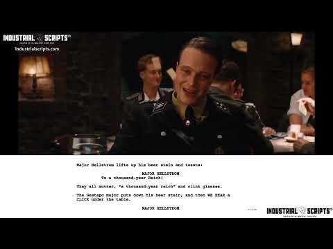 Classic Movie Scenes: INGLORIOUS BASTERDS (2009) // Pub Scene // Script-to-Screen