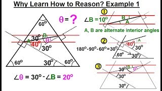 Geometry - Ch. 2: Reasoning and Proofs (4 of 46) Why Learn How to Reason? Example 1