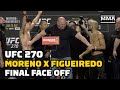Deiveson Figueiredo Tries To Punk Brandon Moreno In Final UFC 270 Faceoff | MMA Fighting
