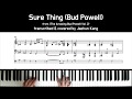 Sure Thing (Bud Powell) Transcription
