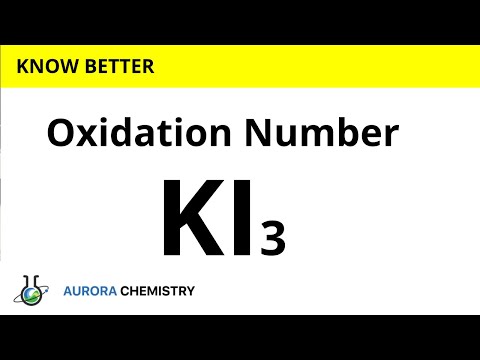 Calculate the OXIDATION NUMBER of Iodine(I) in KI3
