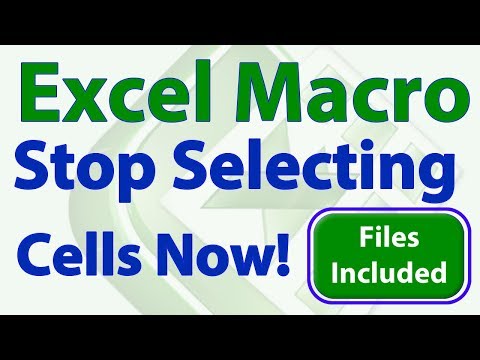 Excel VBA Tip - Stop Selecting Cells!