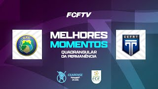 MELHORES MOMENTOS | CEARENSE SUPERBET 2026 | QUADRAGULAR DA PERMANÊNCIA | QUIXADÁ 0x1 TIROL
