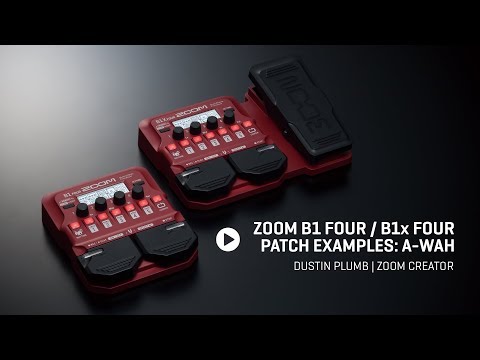 Zoom B1X Four Bass Multi-Effects Processor with Expression Pedal