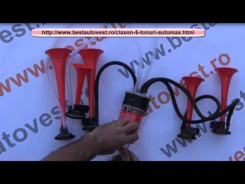 Claxon auto 5 tonuri , claxoane auto , goarne cu compresor