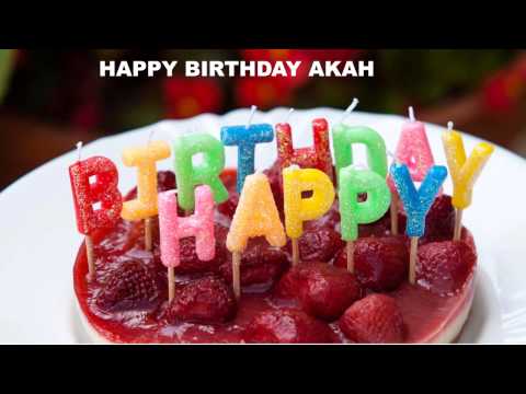 Akah   Cakes Pasteles - Happy Birthday