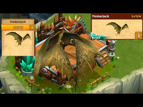 Brute Timberjack max level 124||Dragons:Rise of Berk