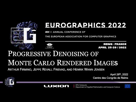 EG2022 - Progressive Denoising of Monte Carlo Rendered Images