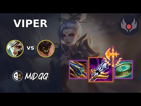 MID.GG: [ Viper ] Riven TOP vs Malphite | NA GRANDMASTER | LOL Season 2025