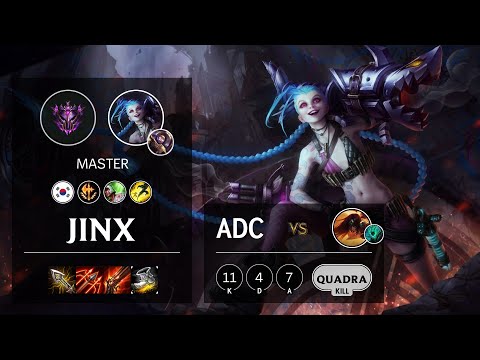 Jinx ADC vs Sivir - KR Master Patch 10.13