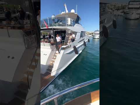 Tight docking in Ibiza 🇪🇸 marina botafoch #yachting #yachts #yacht #yachtlife #sea #yachtworld