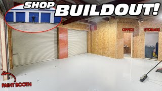 Building A Paint Booth, Office, & More In The STORAGE UNIT SHOP!