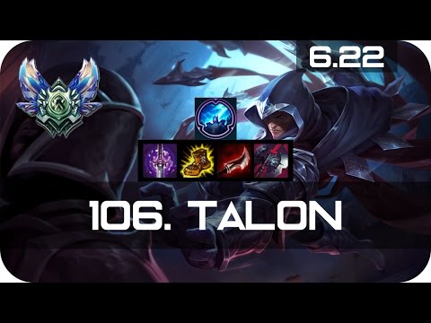 Talon Mid vs Katarina Diamond Preseason 7 Season 7 s7 Patch 6.22 2017 - Gameplay Guide Build