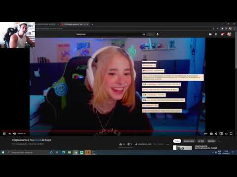 Xandão tendo um ataque reagindo a Thaiga