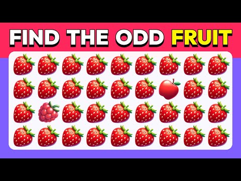 Find the ODD One Out - Fruit Edition ???????????? 30 Easy, Medium, Hard Levels Quiz