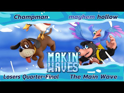 Champman (Duck Hunt) VS hollow (Banjo)  - Losers Quarters - Makin' Waves - Main Bracket