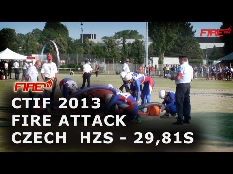 Czech republic / HZS - fire attack 29,81s - CTIF Mulhouse 2013
