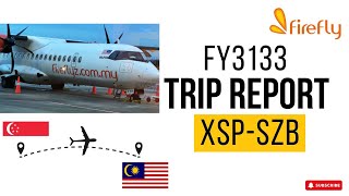 FIREFLY AIRLINES (FY3133) | Singapore Seletar to Subang KL in ECONOMY CLASS | ATR 72-500 [4K]