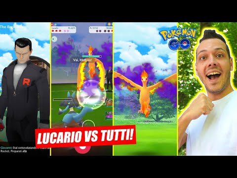 LUCARIO VS GIOVANNI! CATTURO MOLTRES OMBRA - Pokémon GO ITA
