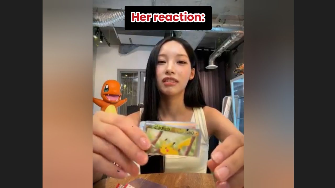 She Immediately Regretted Cutting These Pokemon Cards #Kpop #Rescene
