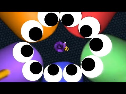 Slither.io A.I Troll Tiny Snake vs Giant Snakes Gameplay Mr Peaq Slitherio good game