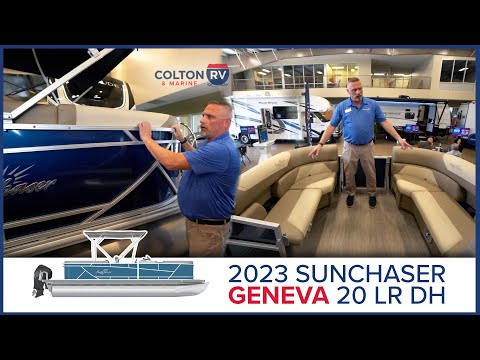 2023 Sunchaser Geneva 20 LR DH Pontoon Boat Walkthrough Tour