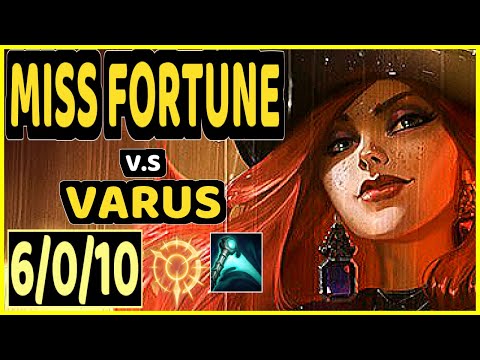 JUZINHO (MISS FORTUNE) vs VARUS - 6/0/10 KDA BOTTOM ADC CHALLENGER GAMEPLAY - BR