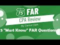 CPA FAR Exam- 5 